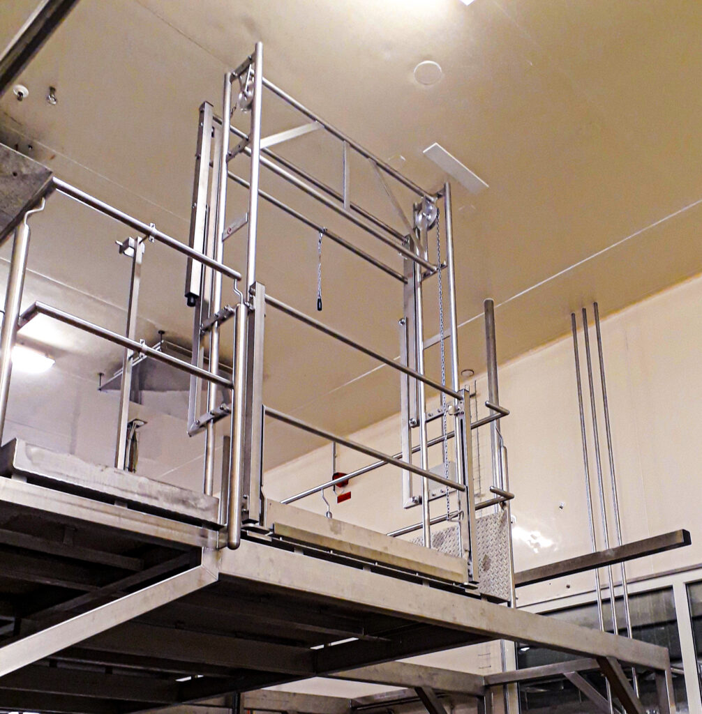 RVS kantelhek voor Food industrie