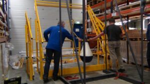 Kantelhek TÜV certificering in uitvoering